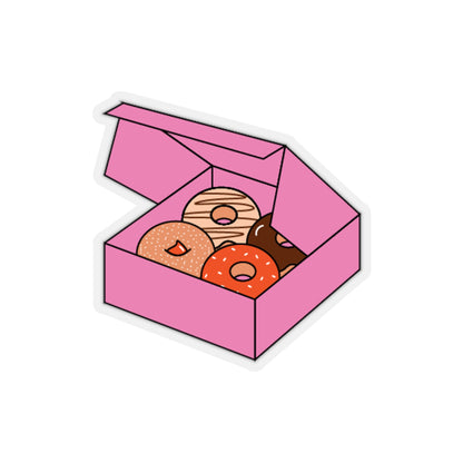 Pink Donut Box Sticker