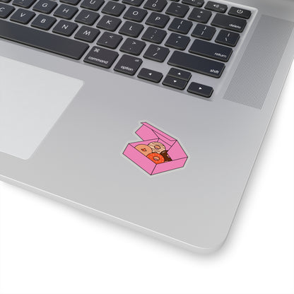 Pink Donut Box Sticker