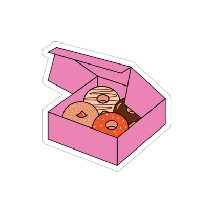 Pink Donut Box Sticker