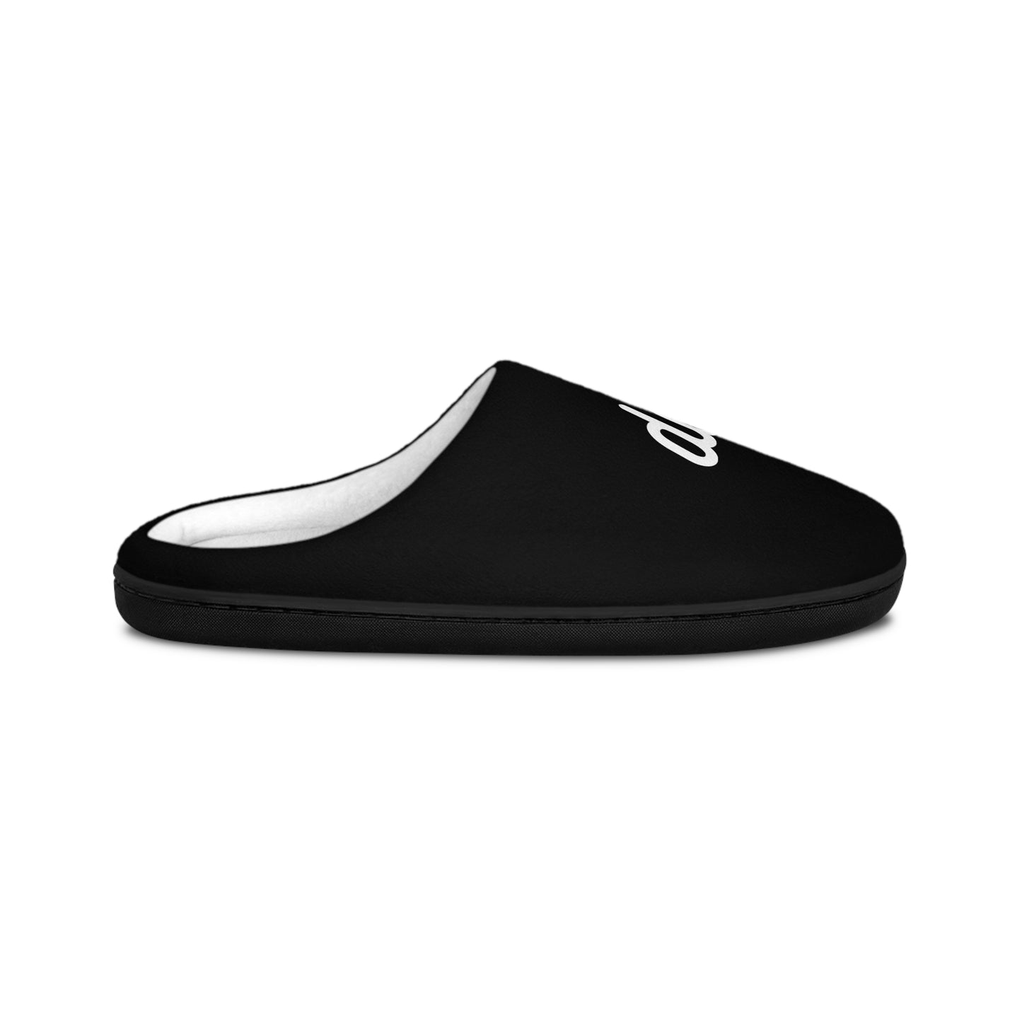 Donut Black Indoor Plush Slippers (Men's)